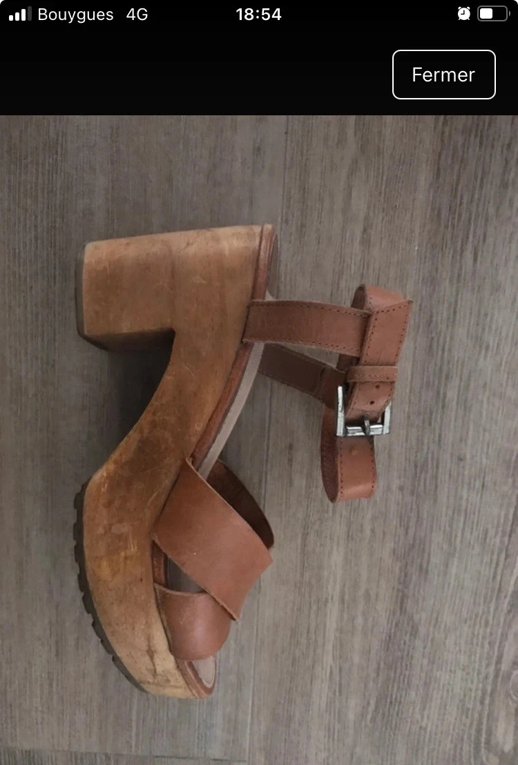 Sandalen met houten hakken – photo 3